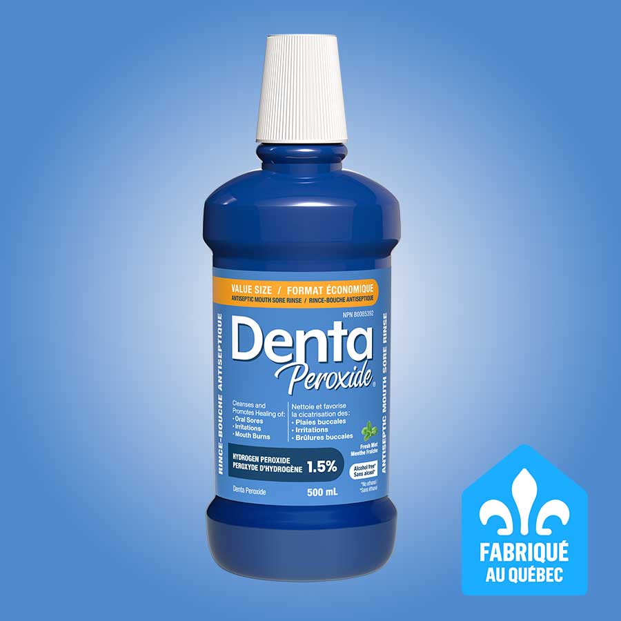 Denta Peroxide Antiseptic Mouth Rinse, value size 500 mL